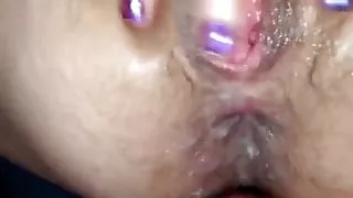 Deep anal sex makes her pussy squirt