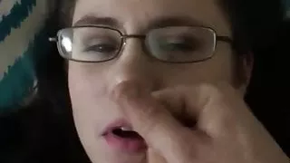Glasses Cumshot!