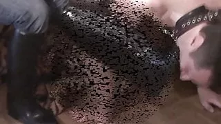 Riding mistress orders boot worship