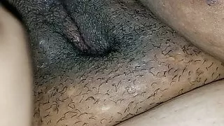 Playing in my creamy pussy