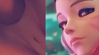 Split screen animation fucking