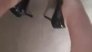 Hard Oily Cock in Heels