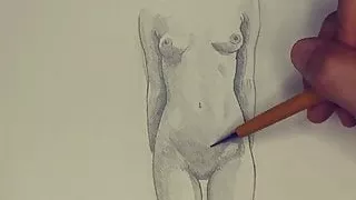 Beautiful Nude Sketches – Pencil Art