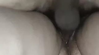 Cheating wife squirts while fucking hard and getting creampied