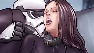 Star Wars Trooper fucking the top officer