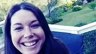 Jumping out of her dress