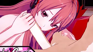 Chelsea deep throats a cock and gets fucked - Akama Hentai.