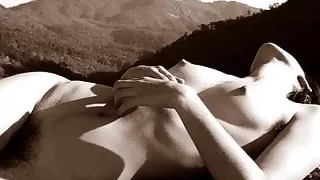 Secretly Aroused in Retro Monochrome 3311