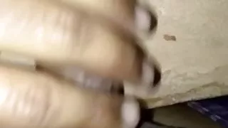 Showing cock on roof over my head