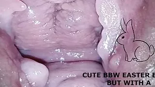 Cute bbw bunny, but with a very open pussy