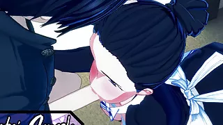 Isabella deepthroats cock and swallows cum. Neverland Hentai