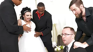 Payton Preslee's Wedding Turns Rough Interracial Threesome