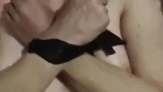 Blindfolded stepmom is shocked her stepson is fucking her