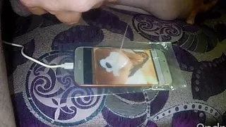 Thick dick milk on her ass