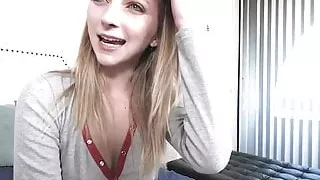 stepsis squirts on bro's huge cock facial teen