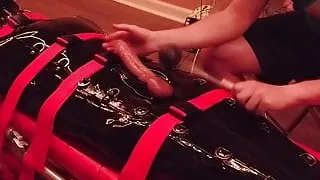 Rubber sleepsack edging and CBT with SomaBoyATL