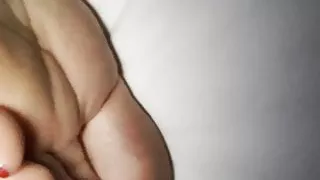 Wank over friend’s wife’s feet