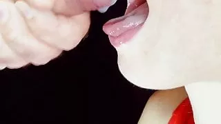 Sensual Blowjob With Cum In Mouth