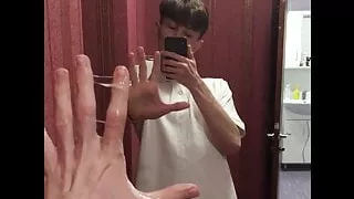 Dream Boy Beautifully Masturbation on herself at the Mirror