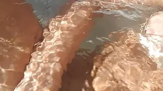 quickie in the hot tub