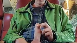 Grosse Bite, Gay, Mature, En Plein Air, Public, Train