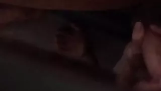 Wife sucks under the table