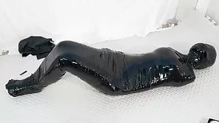 Xiaomeng Mummified with Bondage Tape