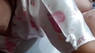 Thai girl suck wearing glasses