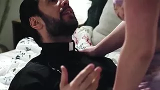 Horny Teen Makes Virgin Priest Doubt His Beliefs