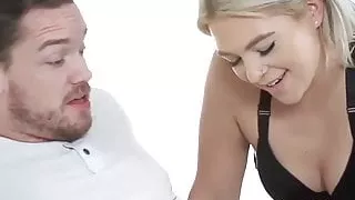 blonde babe Rharri Rhound gets her ass lathered