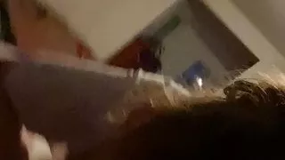 Last night in the house blowjob