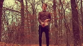 Horny Boy WANKING HIS Big DICK (23cm) IN FOREST  OUTDOOR