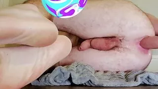 Bored straight teen lubed