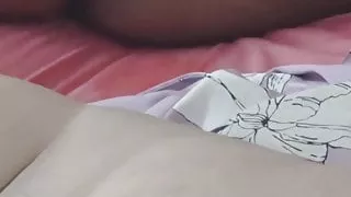 amateur swinger housewives sharing a cock in threesome orgy