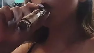 women with nice cigar