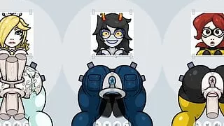 Fapwall Parody Hentai game Rosalina Peach Daisy gloryhole