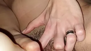 My wife sucks balls with a vibrator in her pussy.