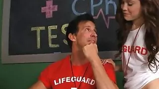 Perks Of A Lifeguard - Fucking the Summer Intern