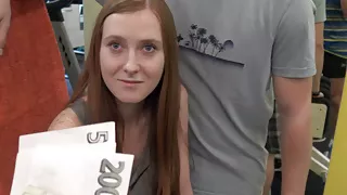 HUNT4K. Cute girl instead of training has sex in gym