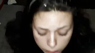 cum on German slut’s face