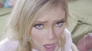 broke  begs for stepdad's cock inside her blowjob big tits