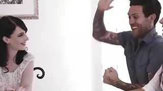 alex harper and dana dearmond are  hard on couch couple whor