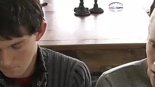 Young amateurs Andy Kay and Aiden Ash anal fuck and jizz