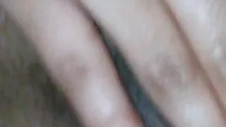 Girl rubbing pussy & stroking bbc