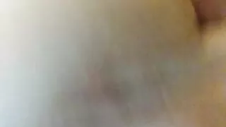 Playing w big natural tits