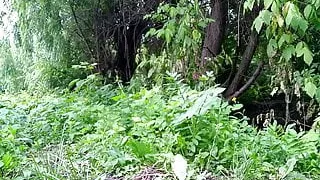 Gorgeous Russian Ass - Pissing Outdoors, Back View