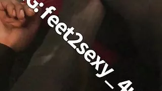 Laying under STINKY nylon FEET