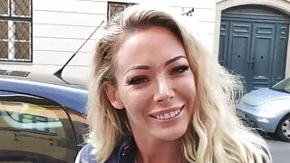 Rimmed busty tattooed live sex show babe