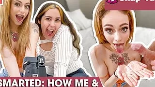 GUY FOOLED! My fat girlfriend gives blowjob! SNAP-FUCK.com