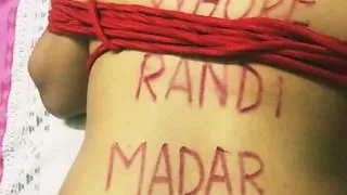 Indian wife bdsm slave slut tied and whipped, big ass – moaning loudly